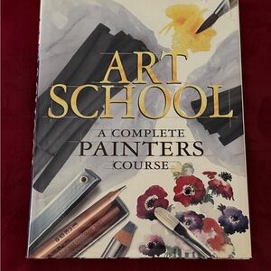 Art School: A Complete Painters Course Hardcover Book Patricia Monahan
